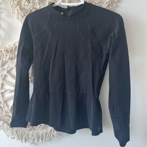 lululemon athletica Black Long Sleeve Blouse